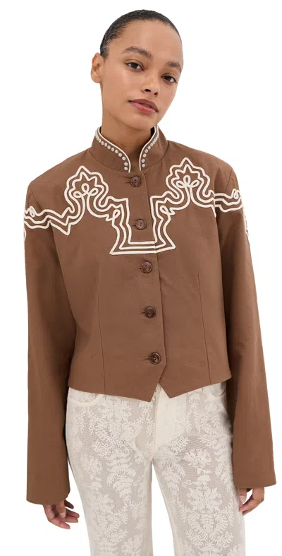 Alix Of Bohemia Clarke Clove Spur Jacket Medium Brown