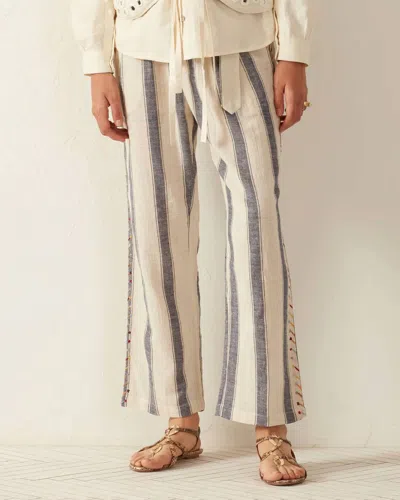 Alix Of Bohemia Colette Arrow Stripe Pant In Blue Harbor In Multi