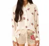 Alix Of Bohemia Dana Little Rosebud Shirt In Ivory In White