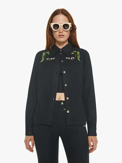 Alix Of Bohemia Dolly Shirt Lily Valley In Black