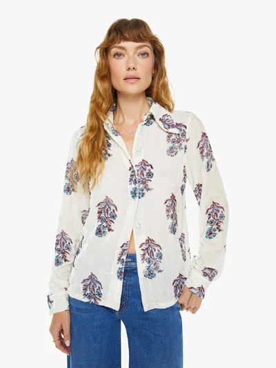 Alix Of Bohemia Dolly Velvet Shirt Mirabilis In Azure
