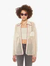 Alix Of Bohemia Emery Crochet Shirt Nautilus In Multi - Size X-large In Gray
