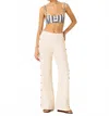 Alix Of Bohemia Holland Linen Pant In Pearl In Neutral