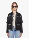 Alix Of Bohemia Jude Fringed Embroidered Wool-flannel Jacket In Black