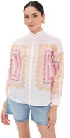 Alix Of Bohemia Kiki Blush Tile Shirt Blush In Blush