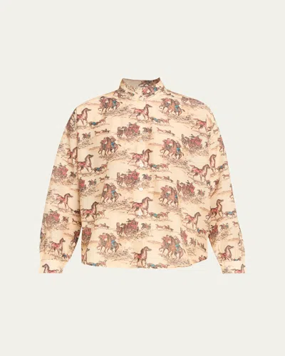 Alix Of Bohemia Kiki Long-sleeve Western Blouse In Multi