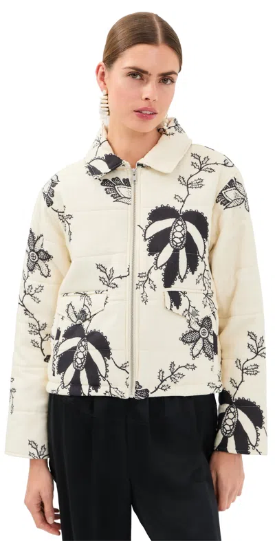 Alix Of Bohemia Lex Shadow Lace Jacket Off-white