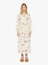 Alix Of Bohemia Lina Ruffled Floral-print Silk-voile Midi Dress In Red