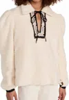 Alix Of Bohemia Loretta Teddy Fleece Tunic In Cream Teddy In Multi