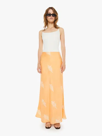 Alix Of Bohemia Lyra Silk Skirt Hibiscus Rose In Pink - Size X-large