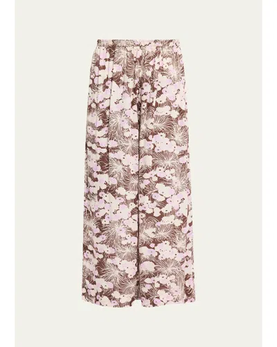 Alix Of Bohemia Margie Dandelion Wide-leg Pants In Brown