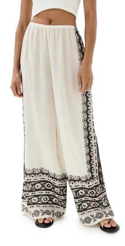 Alix Of Bohemia Margie Noir Riviera Pants Black In Multi
