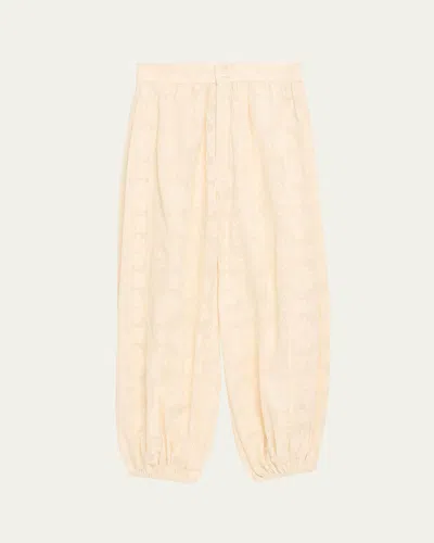 Alix Of Bohemia Margot Eyelet Joggers In Neutral