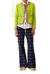 Alix Of Bohemia Marilou Acid Jacket In Emerald In Gold