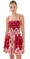 Alix Of Bohemia Merida Lava Bandana Dress Lava In Red