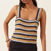 Alix Of Bohemia Mia Crochet Top In Mirage In Multi