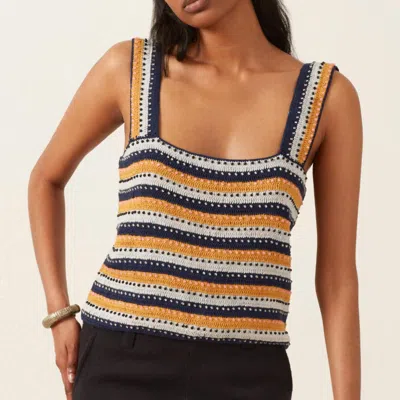 Alix Of Bohemia Mia Crochet Top In Mirage In Multi