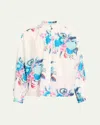 Alix Of Bohemia Poet Berry Jackfruit Blouse In Multi