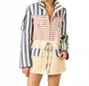 Alix Of Bohemia Porter Sailor Stripe Jacket In Multi In Multi