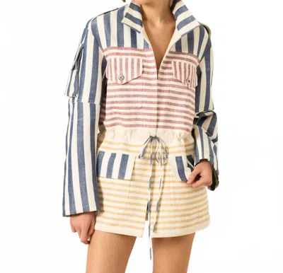 Alix Of Bohemia Porter Sailor Stripe Jacket In Multi