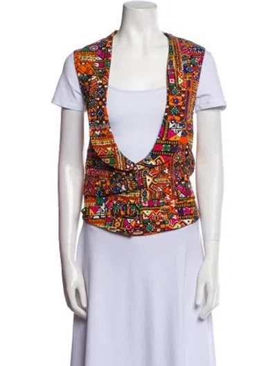 Pre-owned Alix Of Bohemia Printed Vest In Multi