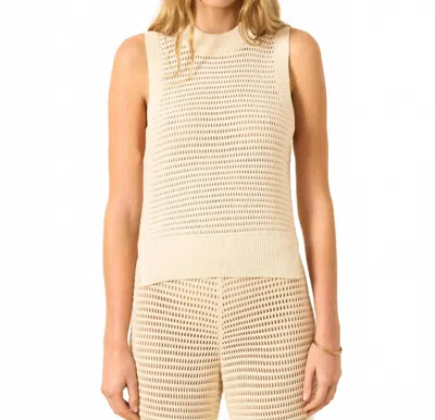 Alix Of Bohemia Quentin Crochet Top In Oyster In White
