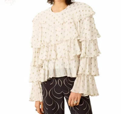 Alix Of Bohemia Rufus Bronze Mist Top In Off-white In Neutral