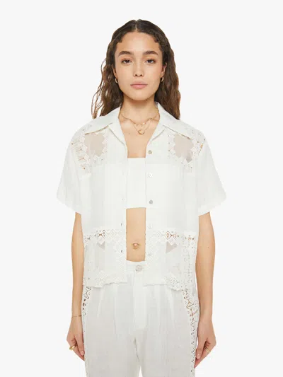 Alix Of Bohemia Stevie Picnic Eyelet Shirt In Ivory