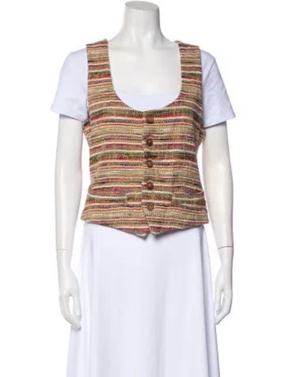 Pre-owned Alix Of Bohemia Striped Vest In Multi
