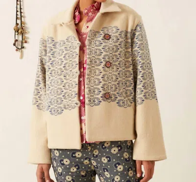Alix Of Bohemia Western Trellis Jacket In Lapis In Blue