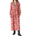 Alix Of Bohemia Winifred Dress In Berry Daisy In Multi