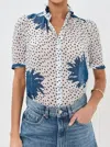 Alix Of Bohemia Winn Dahlia Shirt In White Indigo