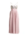 Alix Of Bohemia Woman Midi Dress Antique Rose Size L Silk