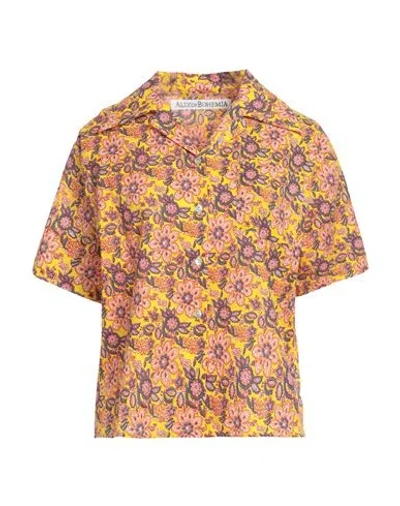 Alix Of Bohemia Woman Shirt Marigold Size M Cotton In Yellow