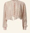 Alix Of Bohemia Women's Ryland Antique Shirt In White Tulip In Gray