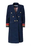 Alix Of Bohemia Women's Wade Corduroy Coat In Navy Indigo In Multi