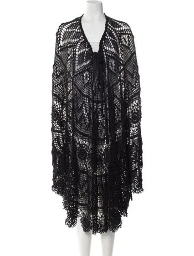 Pre-owned Alix Pinho Patterned Cover-up In Blue