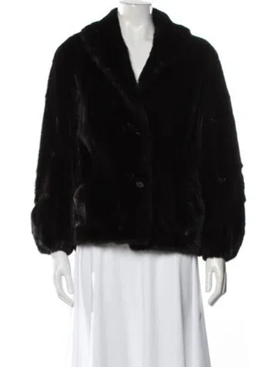 Pre-owned Alixandre Furs Mink Fur Jacket In Black