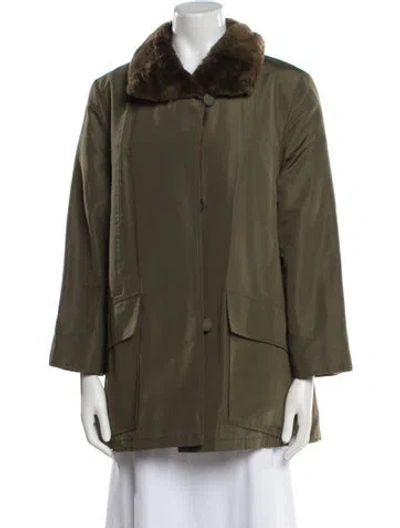 Pre-owned Alixandre Furs Utility Jacket In Green