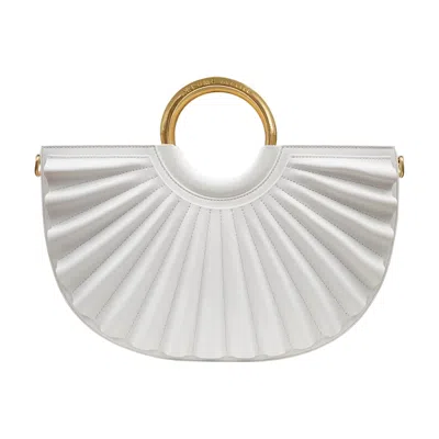 Alkeme Atelier Women's Water Moon Satchel - White