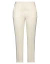 All 19.19 Woman Pants Cream Size 8 Polyester, Elastane In White