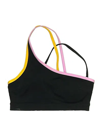 Pre-owned All Access Swimsuit Top Black Color Block Pattern Swimwear