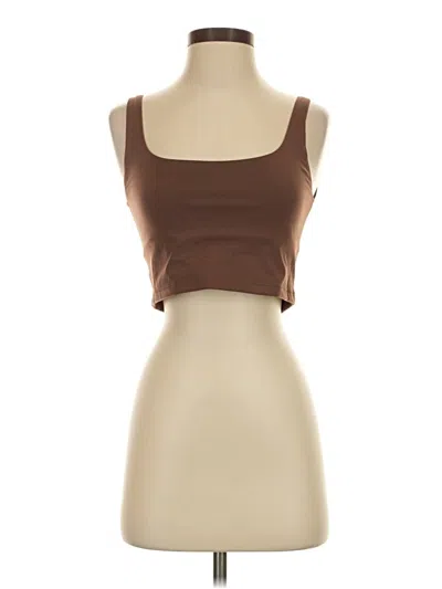 Pre-owned All Access Tank Top Brown Strapless Neckline Tops