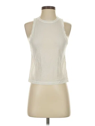 Pre-owned All Access Tank Top Ivory Halter Neckline Tops In White