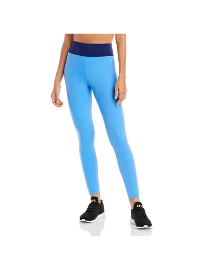 All Access Womens Knit Stretch Leggings In Blue