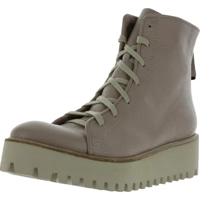 All Black Flatform Camper 3t Womens Leather Lug Ankle Boots In Multi