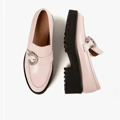 All Black Lady Bling Loafer In Pink