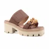 All Black Link & Lugg Vel Women's Heels In Brown In Brown