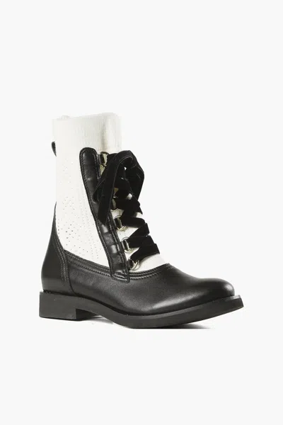 All Black Lux Sock Camper Shoes In Black/white In Multi
