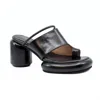 All Black Mod Combo Heels In Black In Black